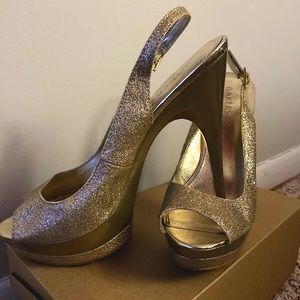 Glitter Gold Stilettos